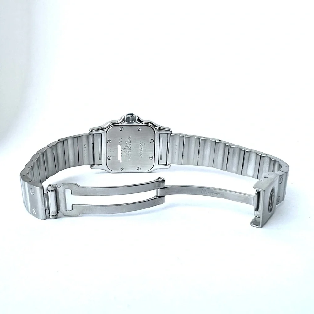 CARTIER Santos Galbee Quartz Steel 0.69TCW DIAMOND Watch - Picture 5 of 7
